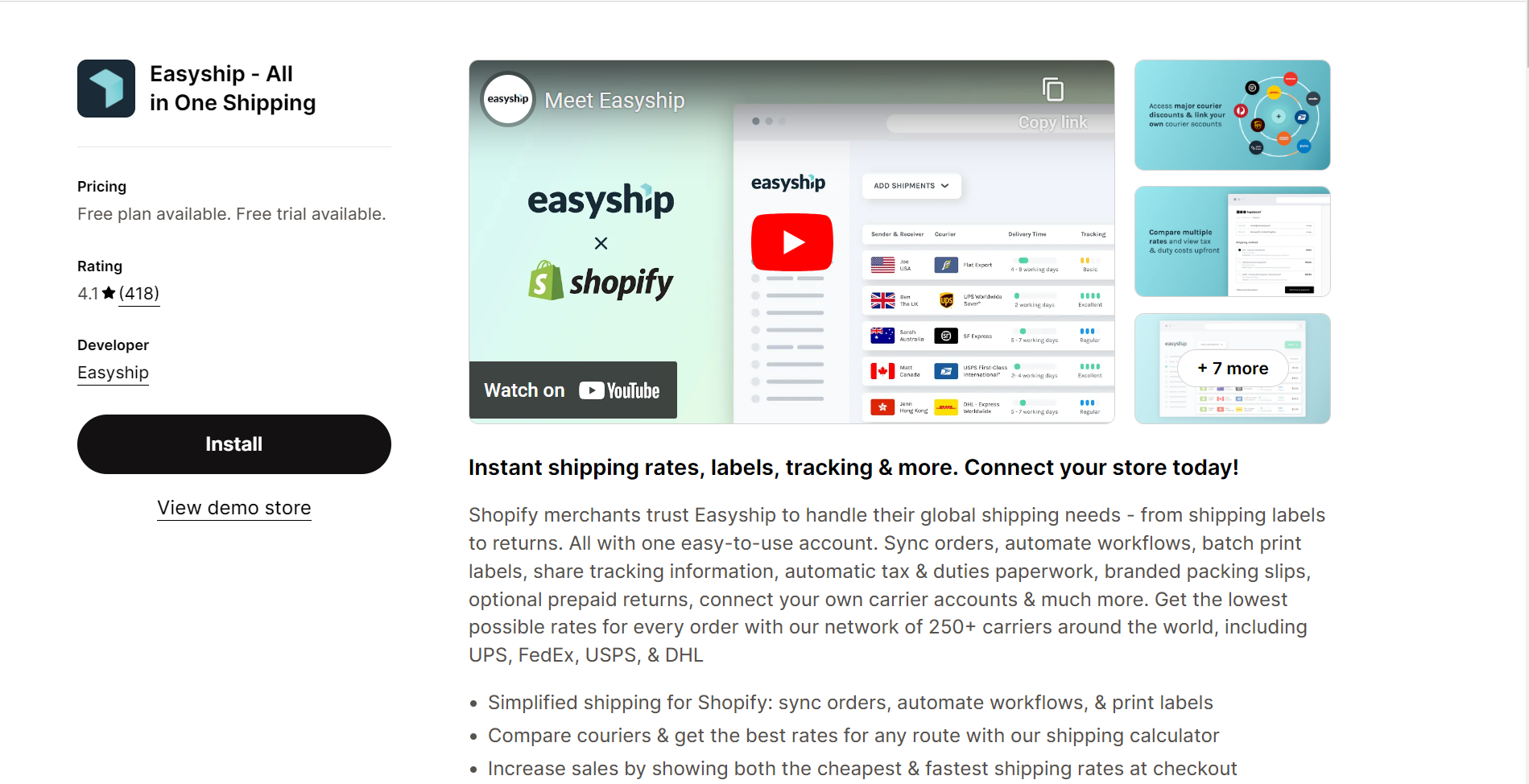 Easyship ‑ All in One Shipping