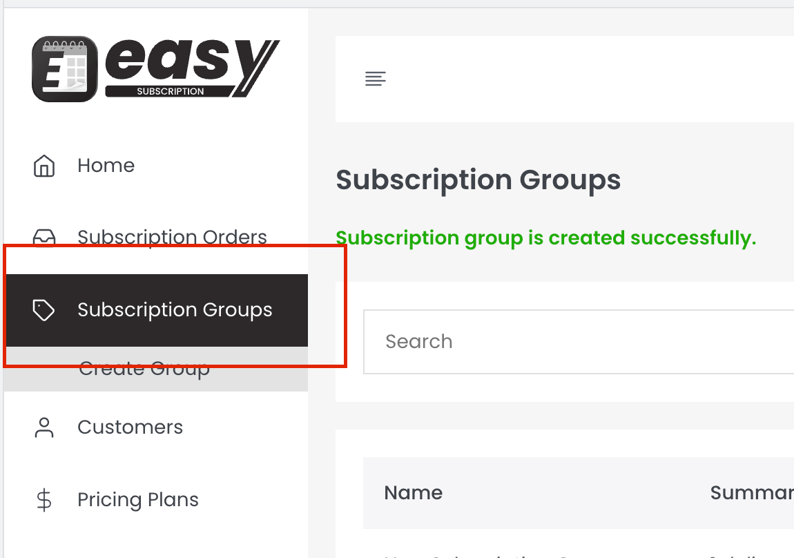 Edit or remove any subscription plan group