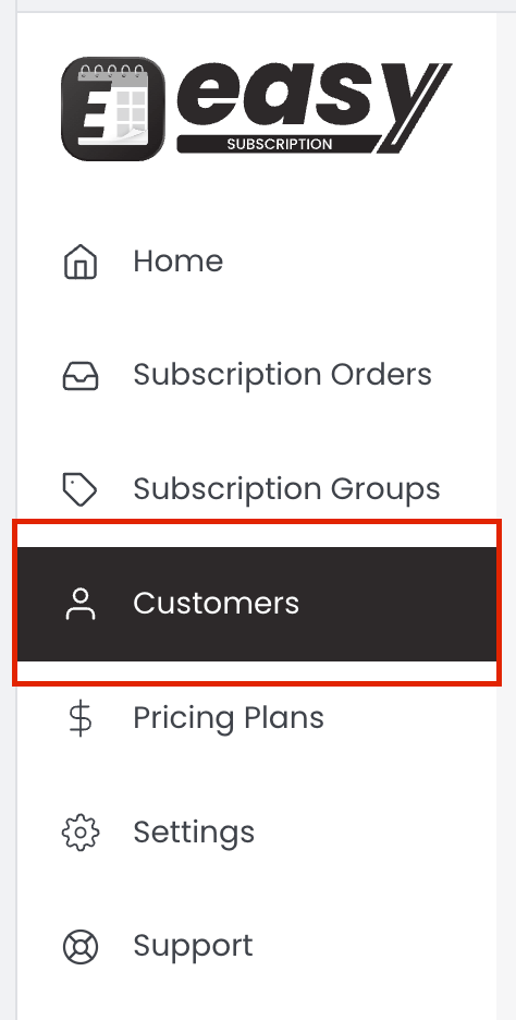 Steps to view the list of subscribed customers