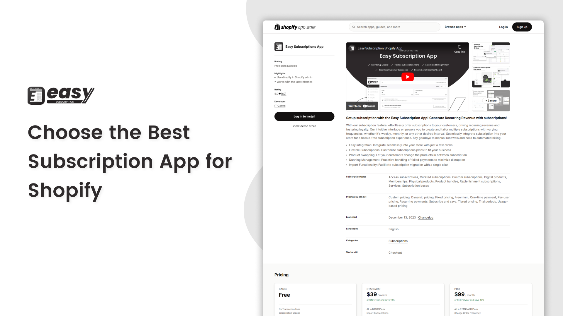 Choose the Best Subscription App for Shopify