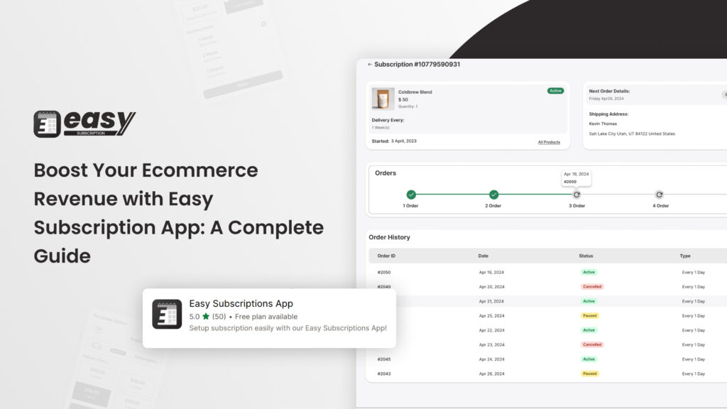 Boost Your Ecommerce Revenue with Easy Subscription App: A Complete Guide