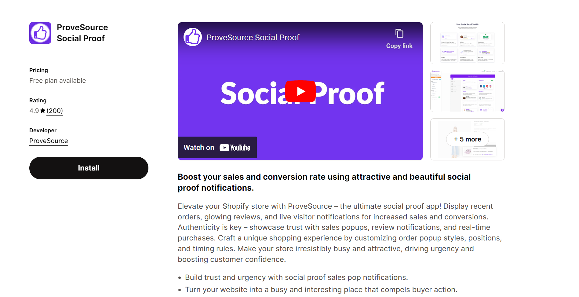 ProveSource Social Proof