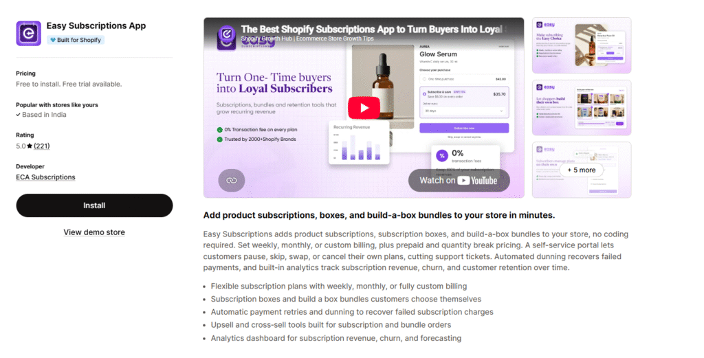 Best shopify subscription app