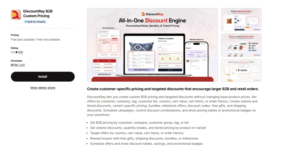 DiscountRay - B2B Custom Pricing