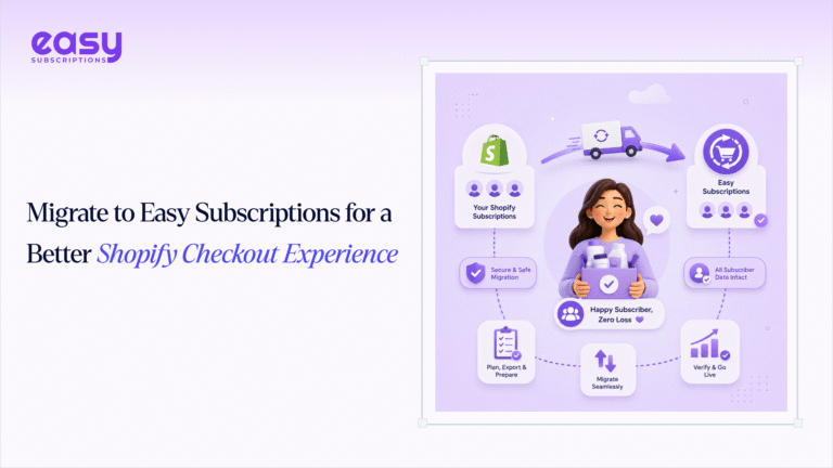 Migrate to Easy Subscriptions for a Better Shopify Checkout Experience