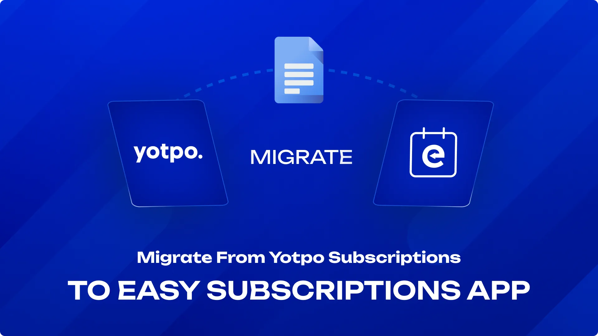 Migrate from Yotpo Subscriptions to Easy Subscriptions App