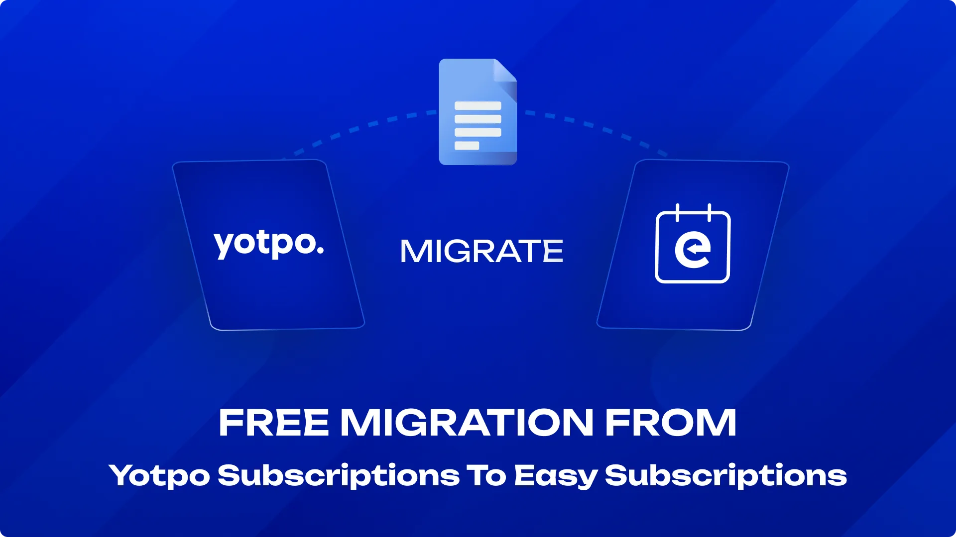 Free Migration from Yotpo Subscriptions to Easy Subscriptions