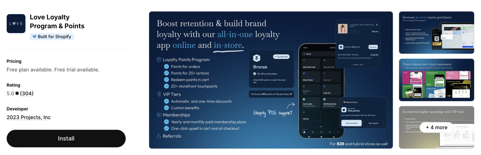 Love Loyalty Program & Points