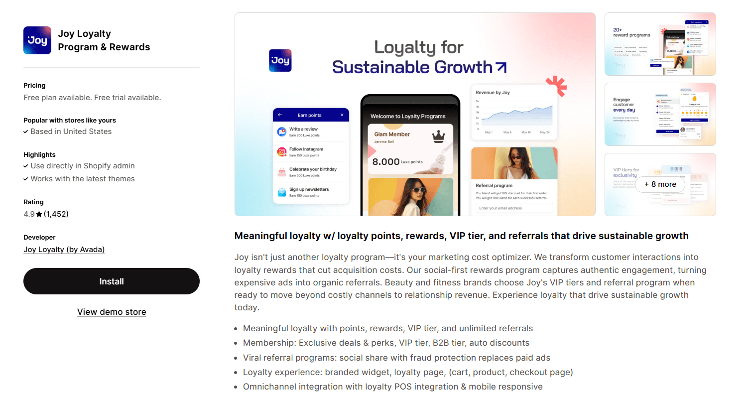 Joy Loyalty Program & Rewards