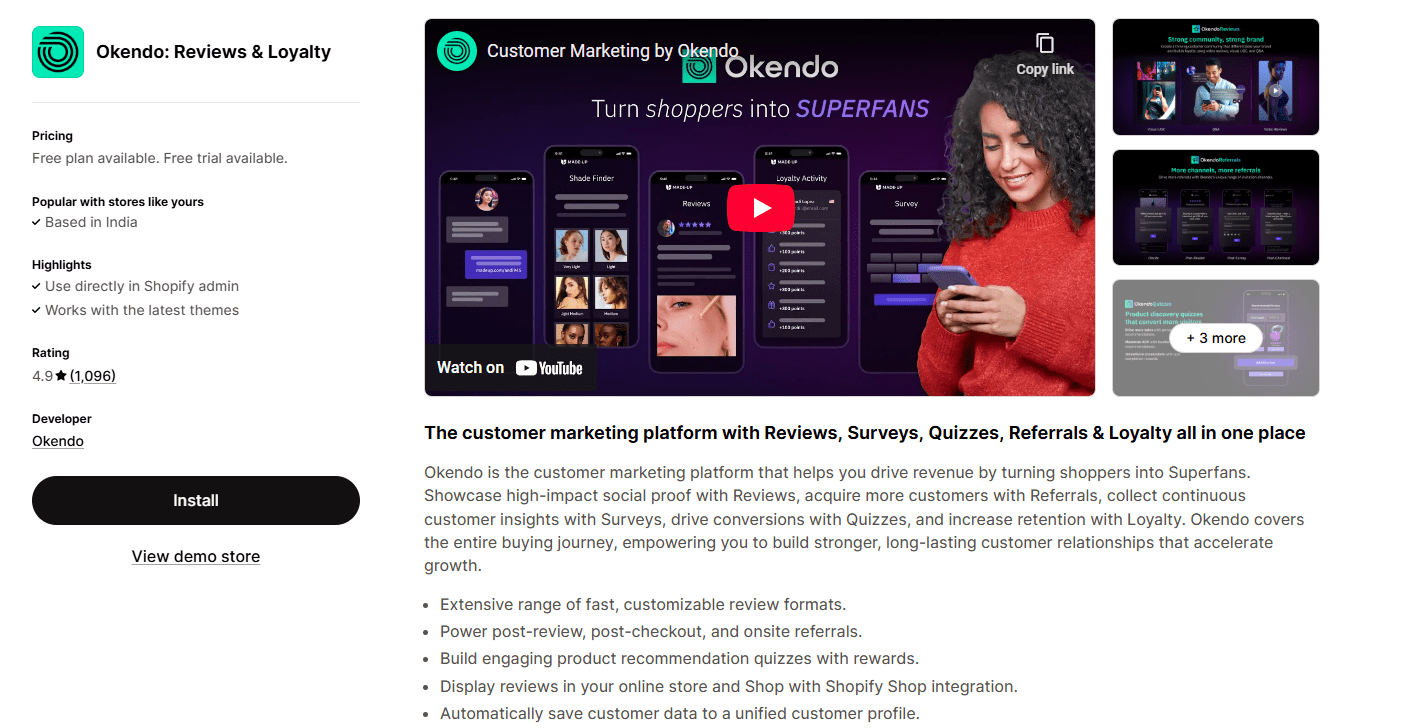 Okendo: Reviews & Loyalty