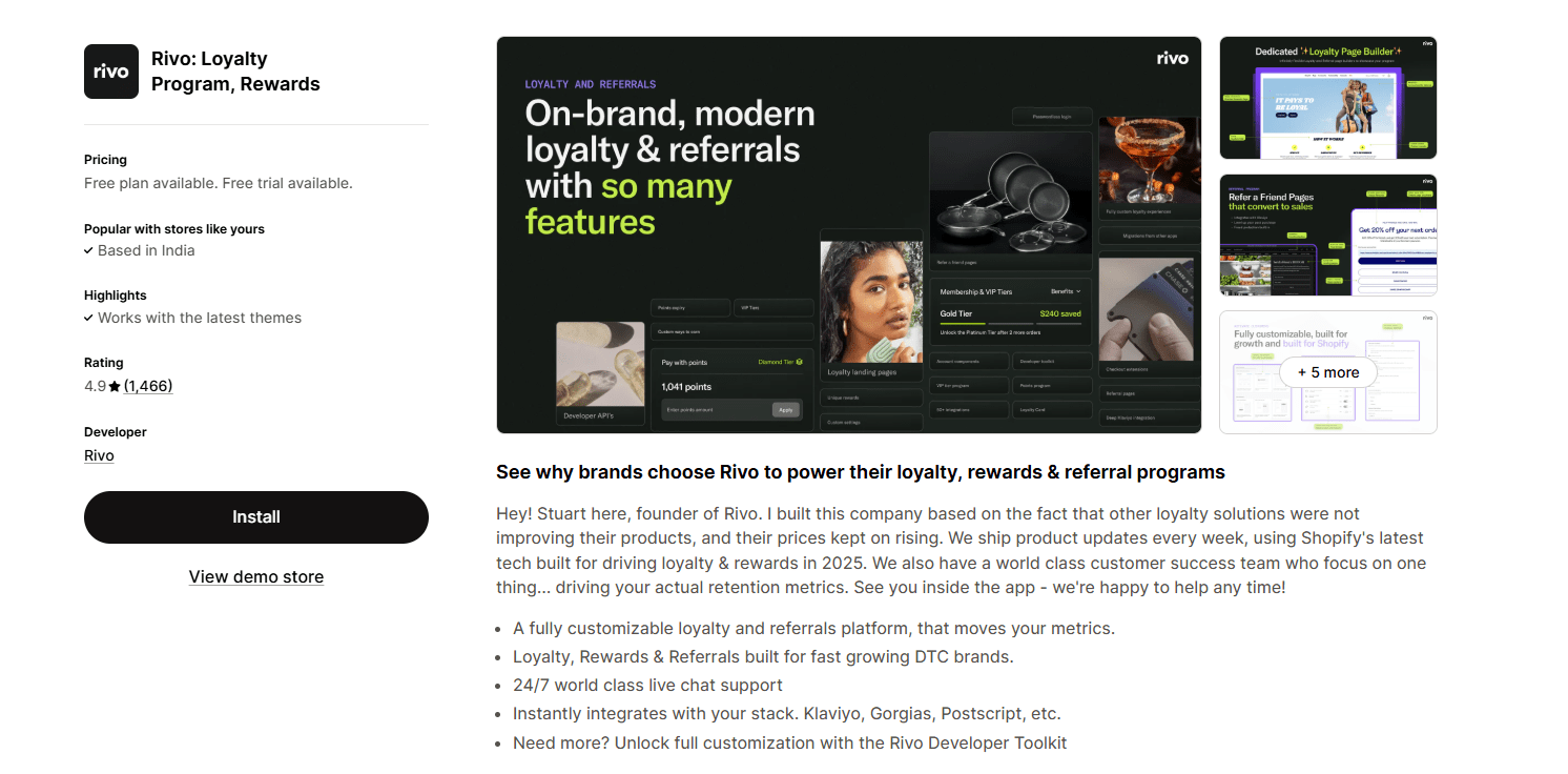 Rivo: Loyalty Program, Rewards