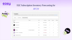 D2C Subscription Inventory Forecasting for BFCM: How to Avoid Stockouts and Overstock