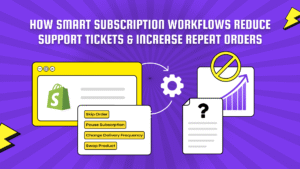 How Smart Subscription Workflows Reduce Support Tickets & Increase Repeat Orders