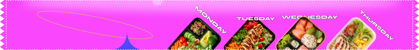 Subscription series banner showing recurring delivery schedule from Monday to Thursday using Easy Subscriptions