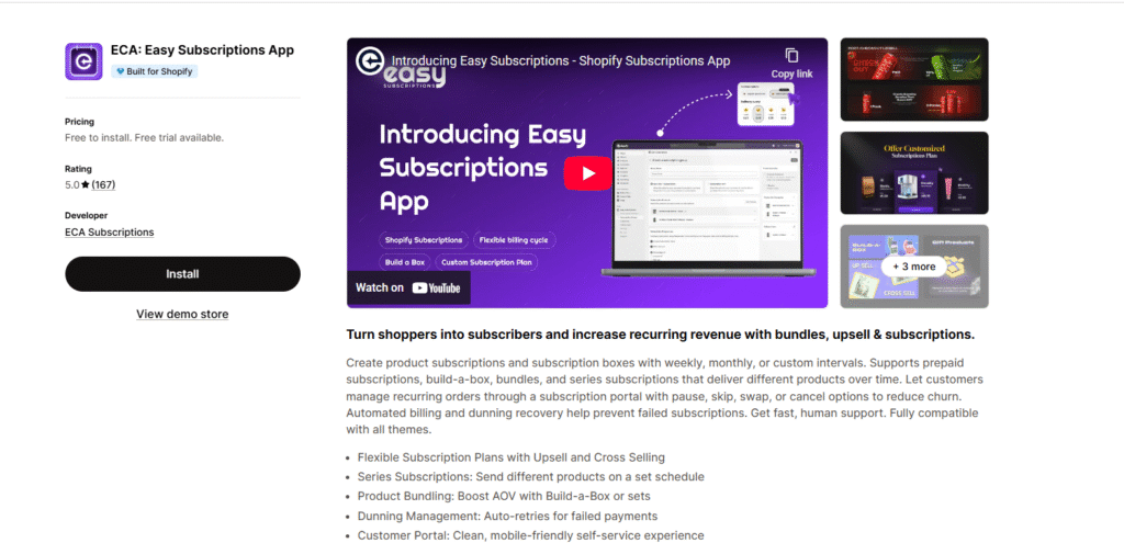 Easy Subscriptions App