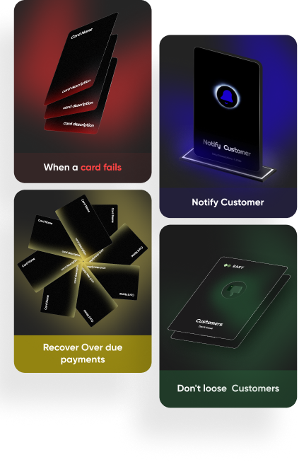 Dunning management flow — mobile version
