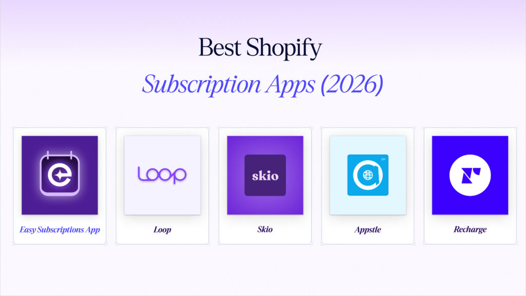Best Shopify Subscription Apps (2026): A Professional Guide for Shopify Merchants