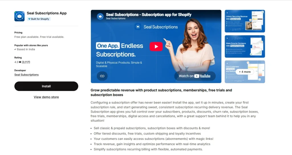 Seal Subscriptions: Best Budget App for Small Stores