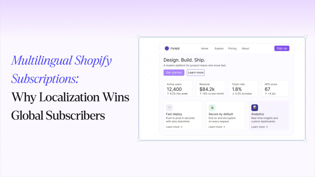 Multilingual Shopify Subscriptions: Why Localization Wins Global Subscribers