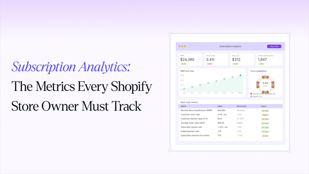 Subscription Analytics: The Metrics Every Shopify Store Owner Must Track