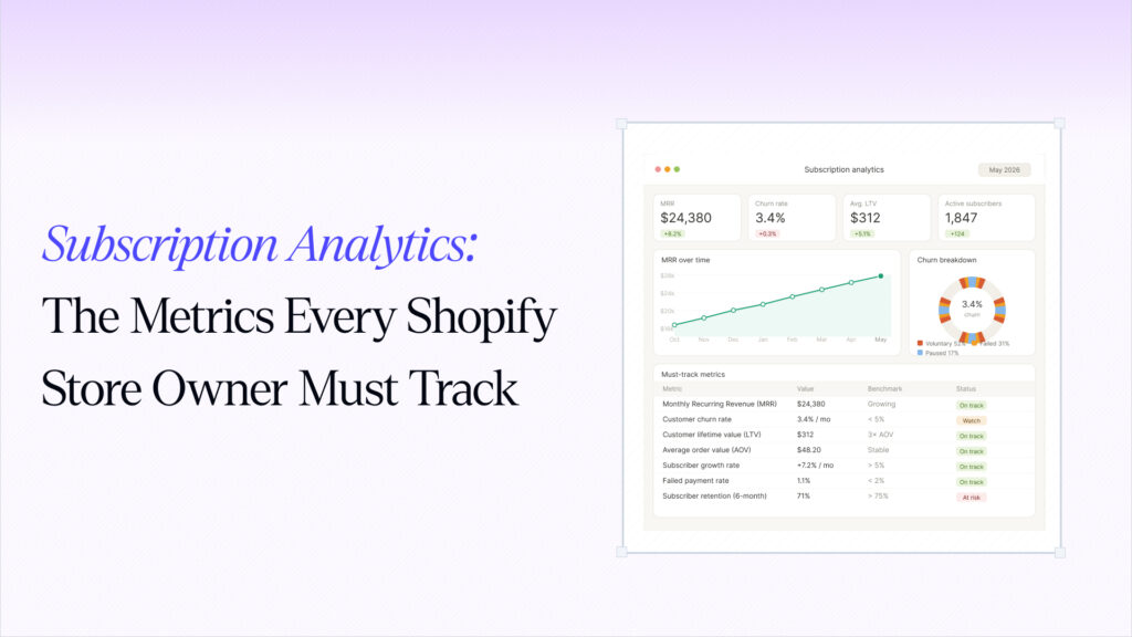 Subscription Analytics: The Metrics Every Shopify Store Owner Must Track