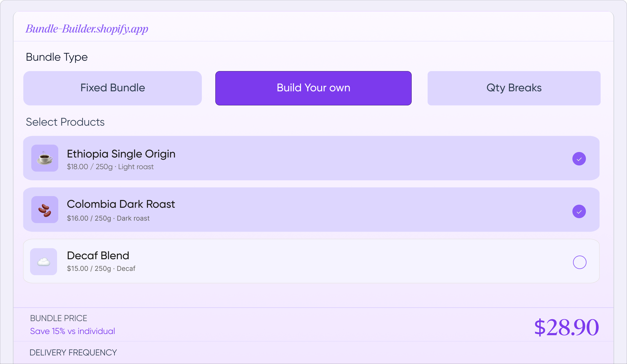 Bundle Builder Shopify