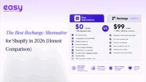 The Best Recharge Alternative for Shopify in 2026 (Honest Comparison)