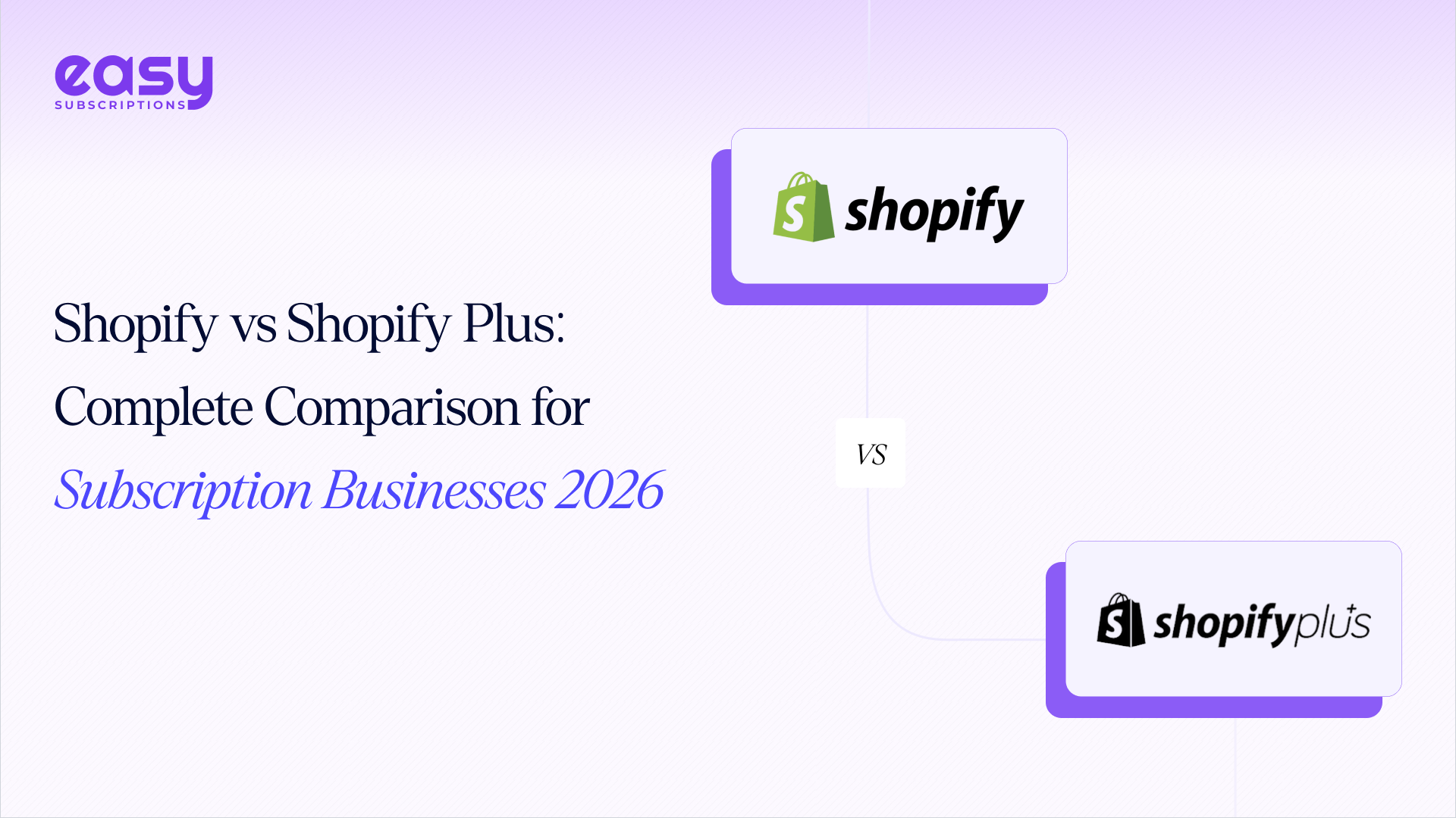 Shopify vs Shopify Plus: Complete Comparison for Subscription Businesses 2026