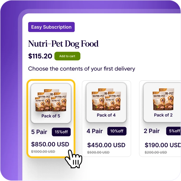 Shopify subscription bundle builder for creating customizable product bundles
