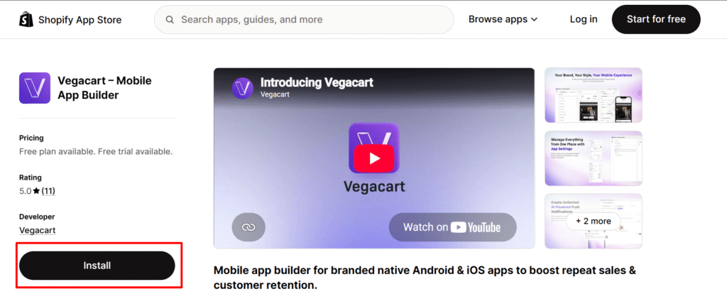 Step 3: Install Vegacart & It Automatically Sync Your Store’s Data