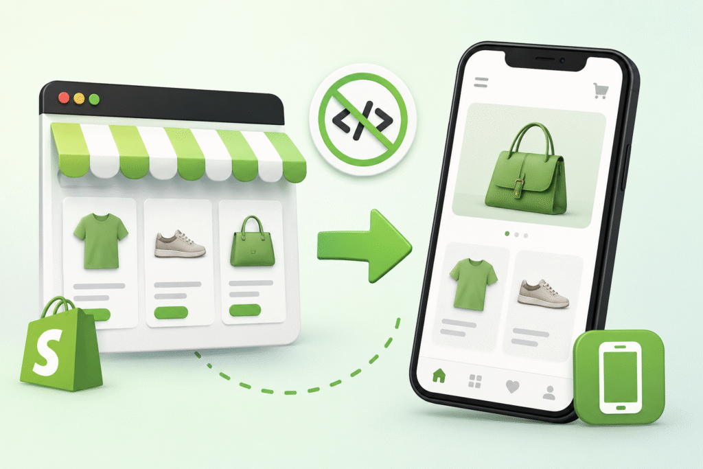 Can You Turn a Shopify Store Into a Mobile App Without Coding?