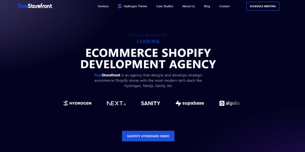 TrueStorefront – Shopify & Headless Commerce Development Agency