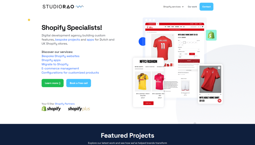 Studio Rao: Best Shopify Agency for Complex Product Configuration