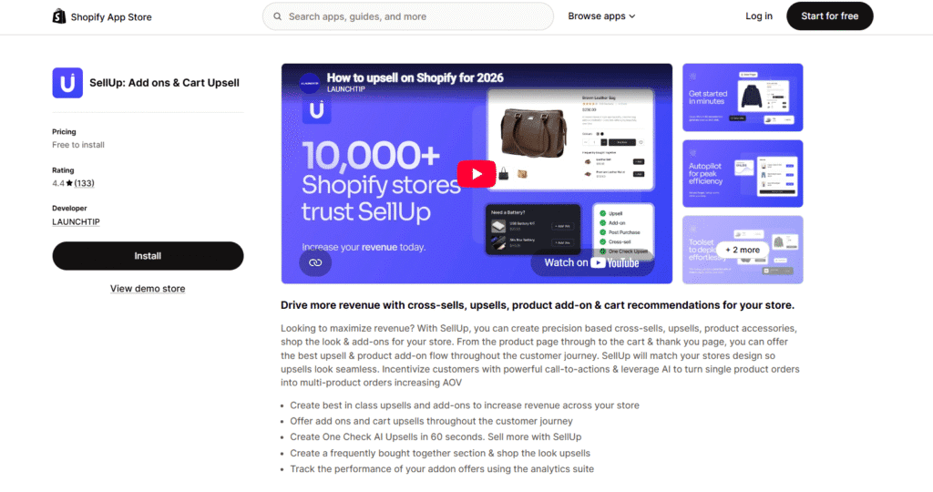 SellUp: Add-ons & Cart Upsells Across the Customer Journey