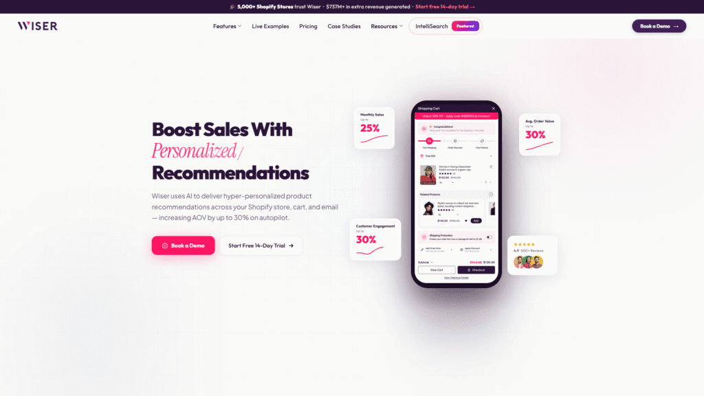 Wiser AI - Upsell & Cross Sell: AI-Powered Product Recommendations